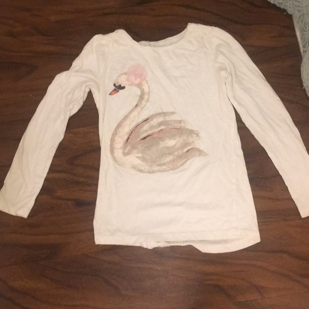Swan long sleeve shirt.